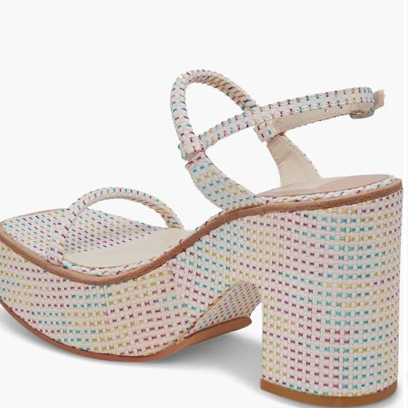 Dolce Vita Multicolor Platform Sandals NWT Size 9.5 - Picture 2 of 7